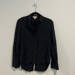 Cloth & Stone Tencel Lyocell Black Button Down